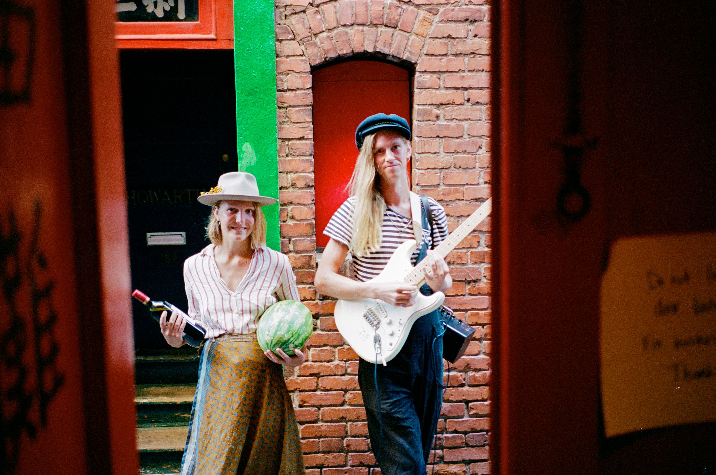 a couple of hippies showed up at my door.